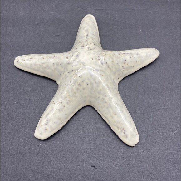 Art Pottery Starfish Speckled Glaze‎ Ceramic Clay Beach Lifelike 8” Costal Heavy - Picture 1 of 6